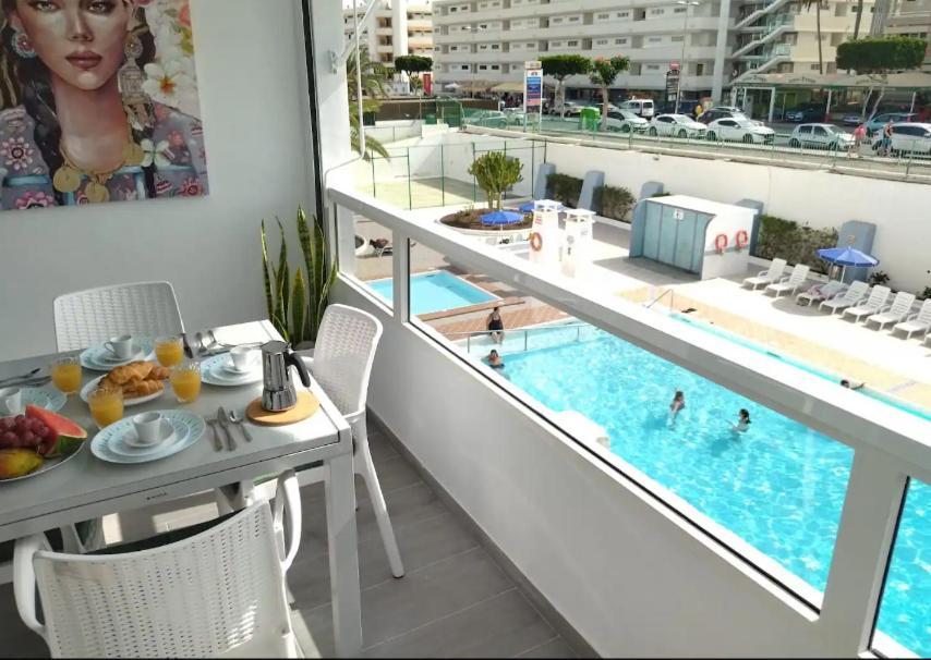 شقة Playa Del Ingles 5 Min Walk From Yumbo! 204 ماسبالوماس المظهر الخارجي الصورة